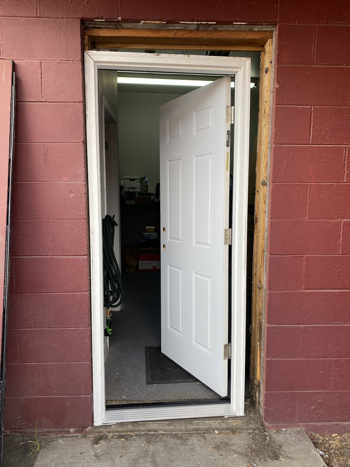 New exterior door installed during a property job